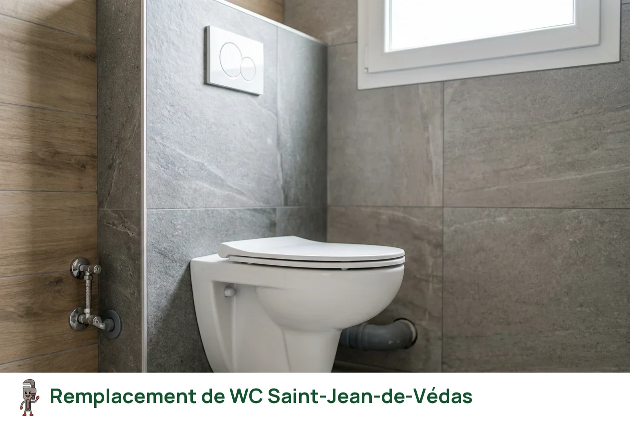 Remplacement de WC à Saint-Jean-de-Védas