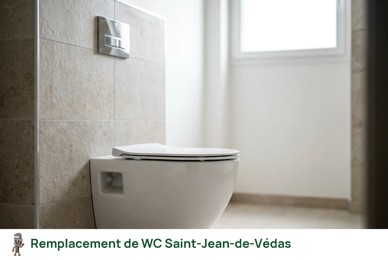 Remplacement de WC à Saint-Jean-de-Védas