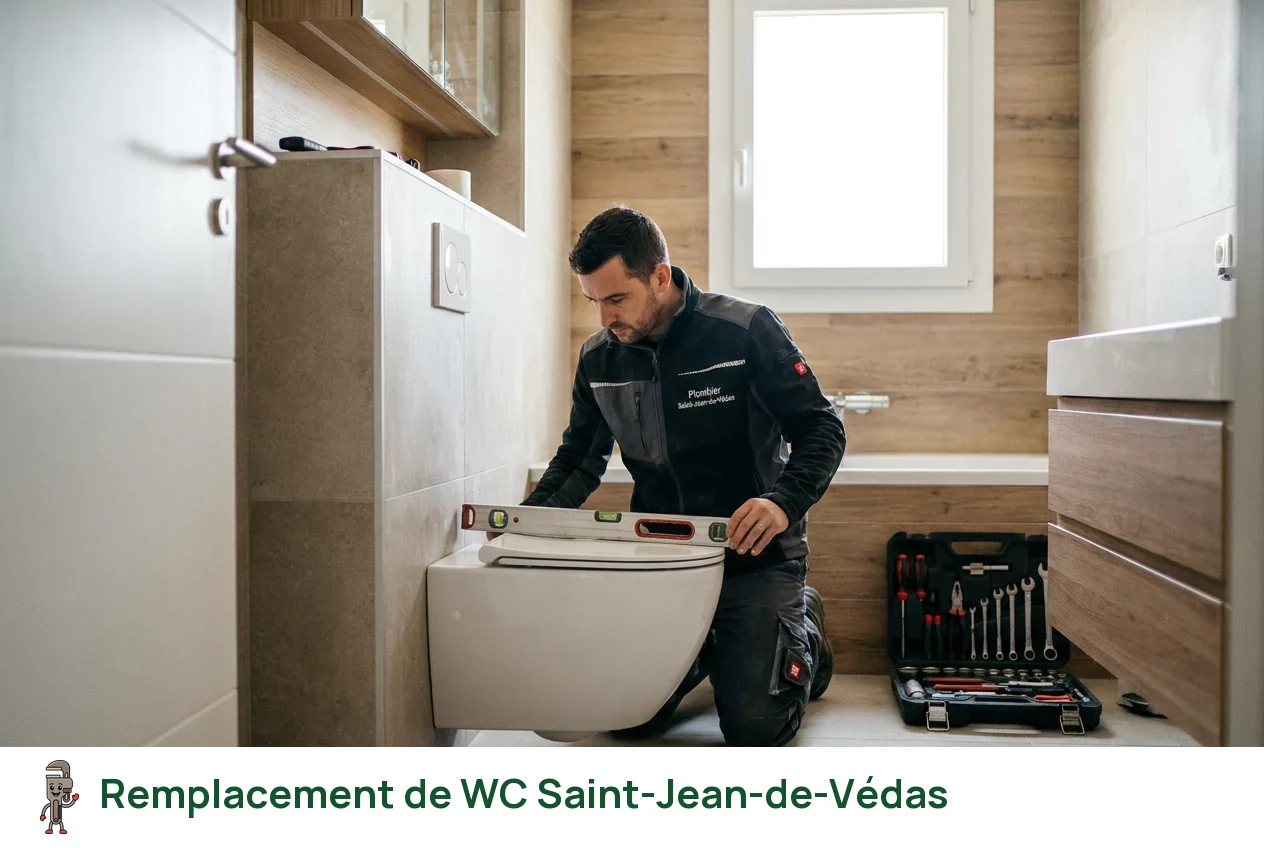 Remplacement de WC à Saint-Jean-de-Védas